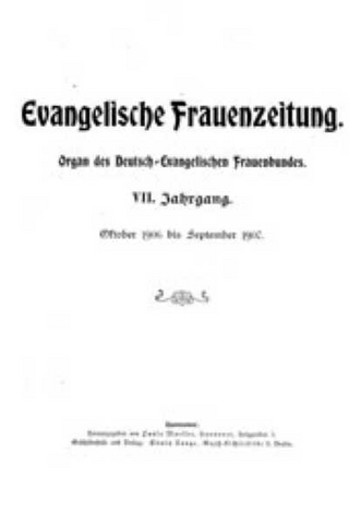 Mitteilungen des Deutsch-Evangelischen Frauenbundes