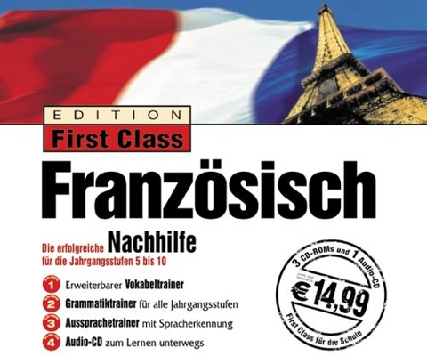 Edition First Class, Franz&ouml;sisch Nachhilfe, 3 CD-ROMs m. Audio-CD