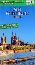 Aral Freizeitkarten 2000/2001 / Bergisches Land, Mittelrhein, Eifel, Westerwald