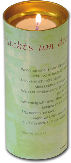 Kerze "Nachts um drei" - 5 Ex. - Martin Walser