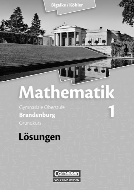 Bigalke/K&ouml;hler: Mathematik - Brandenburg - Ausgabe ab 2007 / Band 1: Grundkurs - Qualifikationsphase - L&ouml;sungen zum Sch&uuml;lerbuch - Anton Bigalke, Horst Kuschnerow, Norbert K&ouml;hler, Gabriele Ledworuski