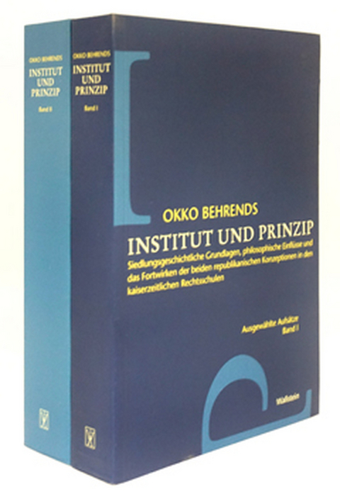 Institut und Prinzip - Okko Behrends