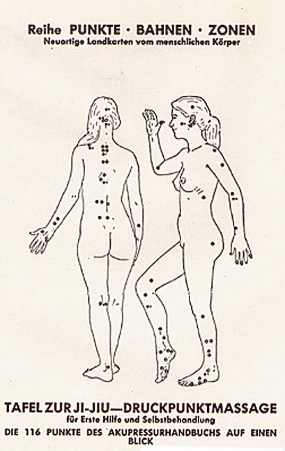 Tafel zur Ji-Jiu-Druckpunktmassage - 