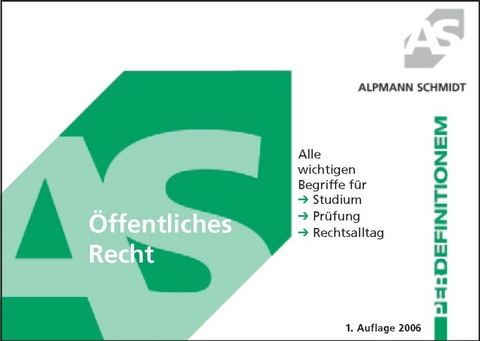 Definitionen &Ouml;ffentliches Recht