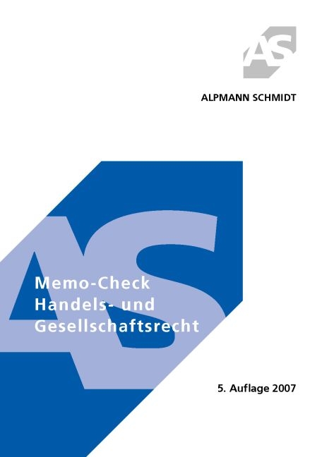 Memo-Ceck Handels- und Gesellschaftsrecht - Gerd Hufgard