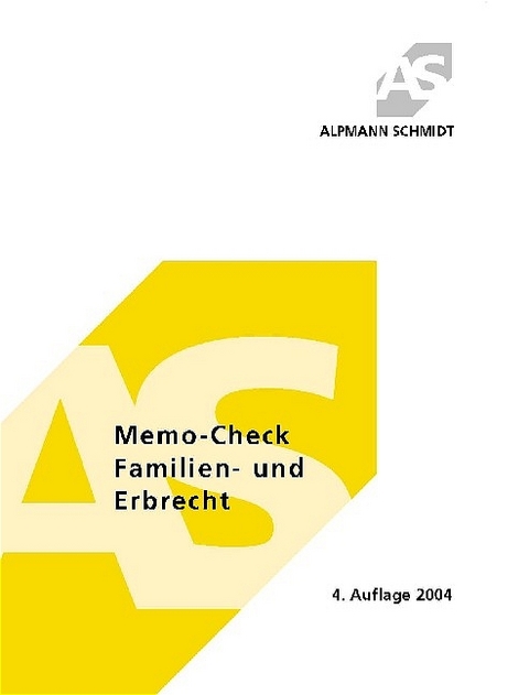 Memo-Check Familien- und ErbR - Michael B&auml;umer