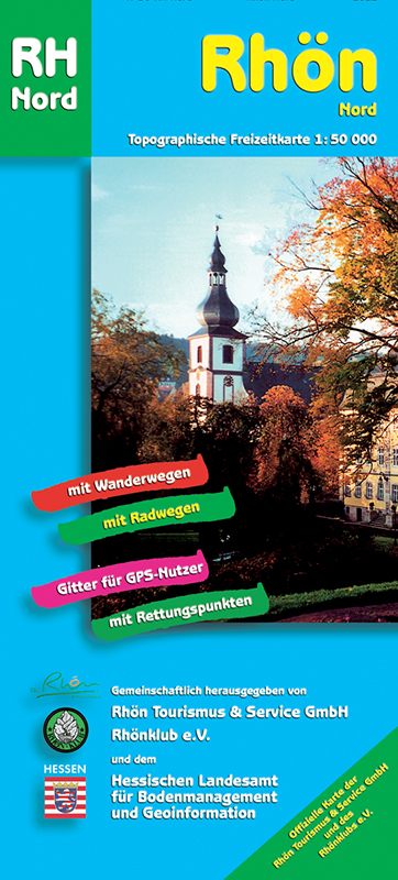 "Topographische Freizeitkarten 1:50000 Hessen. Sonderblattschnitte... / Rh&ouml;n Nord