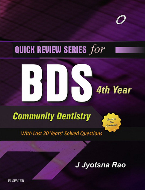 QRS for BDS 4th Year-Community Dentistry (E-BOOK) -  Jyotsna Rao