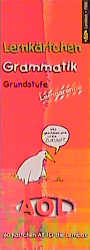 Lernk&auml;rtchen Grammatik, Grundstufe, Lernblock - 