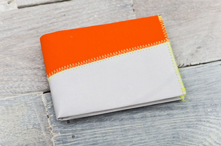 Paprcuts Portemonnaie Big grau/orange