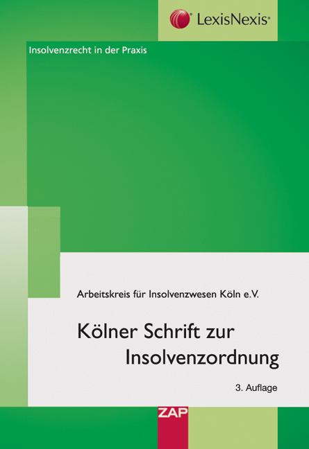 K&ouml;lner Schrift zur Insolvenzordnung
