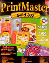 PrintMaster 8.0 Gold, 5 CD-ROMs
