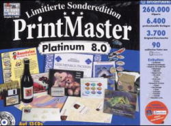 PrintMaster 8.0 Platinum, Sonderedition, 13 CD-ROMs m. Fotopapieren f&uuml;r Inkjet-Drucker