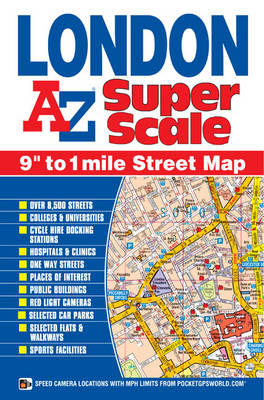 London Super Scale Map -  Geographers A-Z Map Co. Ltd.