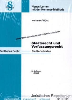 Staats- und Verfassungsrecht - Karl E Hemmer, Achim Wüst