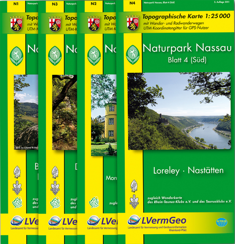 Naturpark Nassau /Lahnstein, Bad Ems, Braubach, H&ouml;hr-Grenzhausen, Montabaur, Ransbach-Baumbach, Wallmerod, Wirges, Nassau, Loreley, Nast&auml;tten, Diez, Katzenelnbogen (WR) -  Landesamt f&uuml;r Vermessung und Geobasisinformation Rheinland-Pfalz