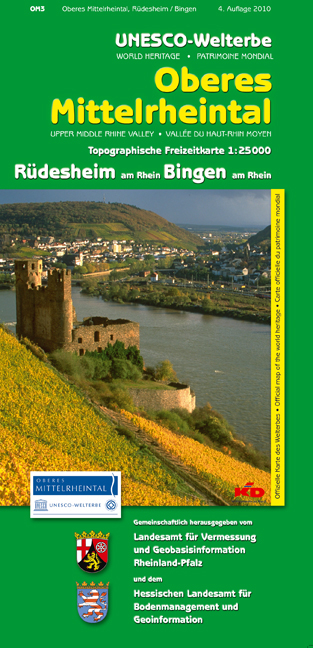 UNESCO-Welterbe - Oberes Mittelrheintal R&uuml;desheim am Rhein, Bingen am Rhein (WR) -  Landesamt f&uuml;r Vermessung und Geobasisinformation Rheinland-Pfalz
