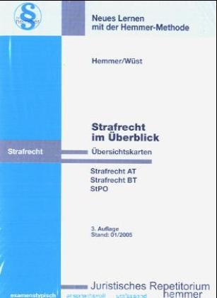 Strafrecht im Überblick - Karl E Hemmer, Achim Wüst