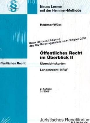 &Ouml;ffentliches Recht II - Landesrecht NRW - Karl E Hemmer, Achim W&uuml;st