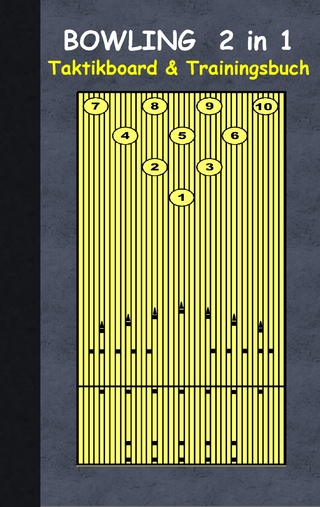 Bowling 2 in 1 Taktikboard und Trainingsbuch