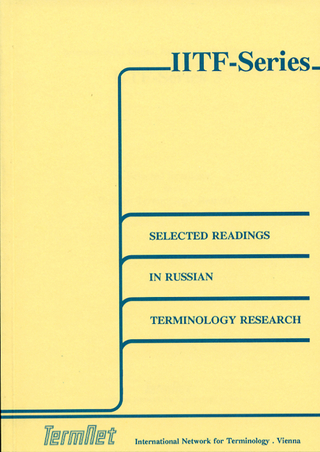 Selected Readings in Russian terminology research