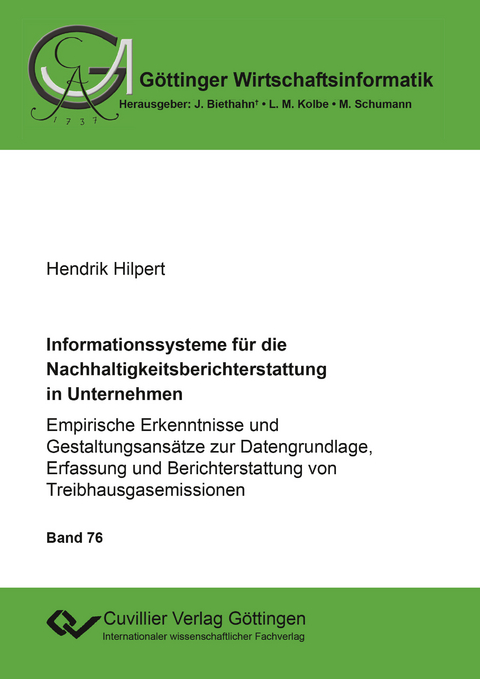 Informationssysteme f&uuml;r die Nachhaltigkeitsberichterstattung in Unternehmen - Hendrik Hilpert