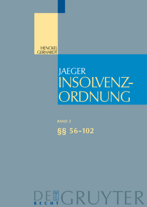 Insolvenzordnung / &sect;&sect; 56-102 - 