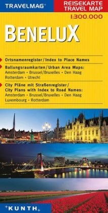 KUNTH Reisekarte Benelux 1:300 000