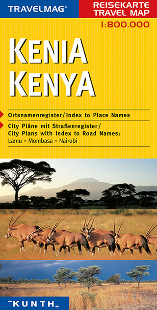 KUNTH Reisekarte Kenia 1:800 000