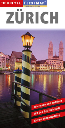 KUNTH FlexiMap Z&uuml;rich 1:12 500