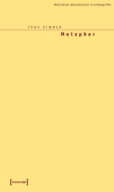 Metapher - J&ouml;rg Zimmer