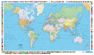 Welt politisch 1:50 Mio. Poster