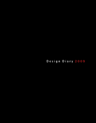 Design Diary 2009