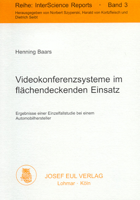 Videokonferenzsysteme im fl&auml;chendeckenden Einsatz - Henning Baars