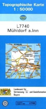 Topographische Karten Bayern [Bl.L7740] -  M&uuml;hldorf a. Inn