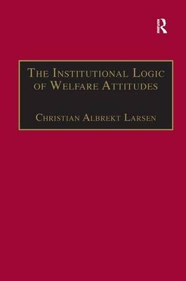 Institutional Logic of Welfare Attitudes -  Christian Albrekt Larsen