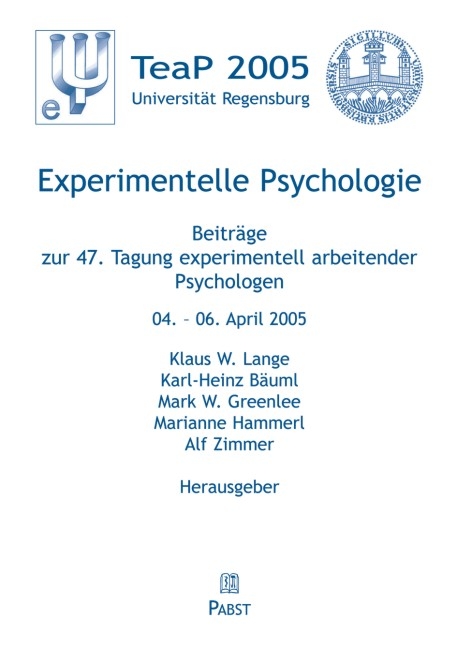 Experimentelle Psychologie - 