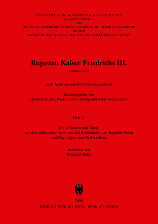 Die Urkunden und Briefe aus den schlesischen Archiven und Bibliotheken der Republik Polen (mit Nachträgen zum Heft Sachsen)