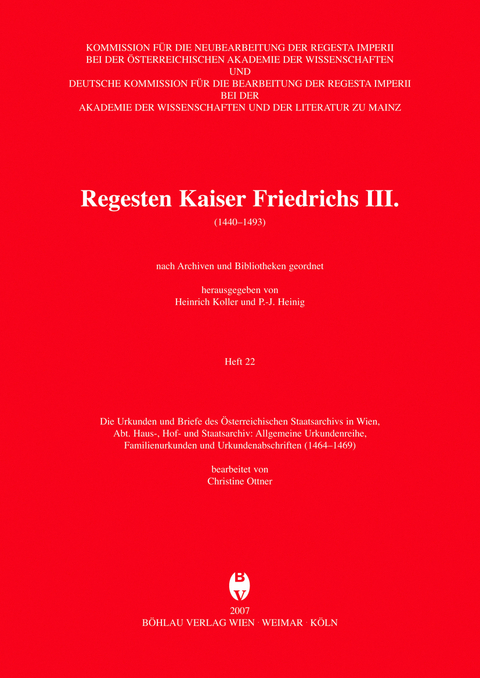 Die Urkunden und Briefe des &Ouml;sterreichischen Staatsarchivs in Wien - Christine Ottner-Diesenberger