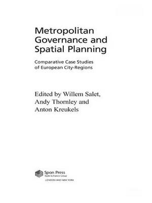 Metropolitan Governance and Spatial Planning - 