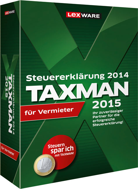 TAXMAN 2015 f&uuml;r Vermieter