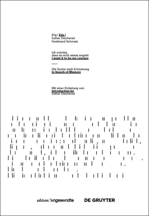 Ich m&ouml;chte, dass es mich etwas angeht / I want it to be my concern - 