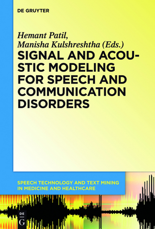 Signal and Acoustic Modeling for Speech and Communication Disorders