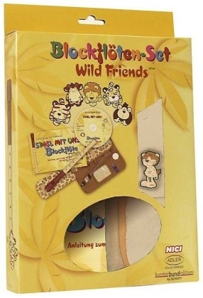 Blockfl&ouml;tenset Wild Friends - L&ouml;we mit Fl&ouml;te