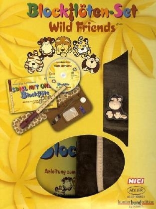 Blockfl&ouml;tenset Wild Friends - Affe mit Fl&ouml;te