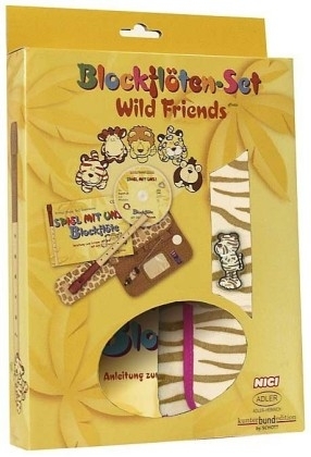 Blockfl&ouml;tenset Wild Friends - Tiger mit Fl&ouml;te