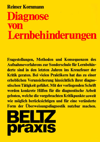 Diagnose von Lernbehinderungen - Reimer Kornmann