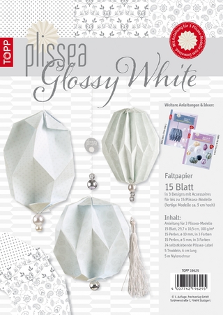 Plissea Faltpapier Glossy White