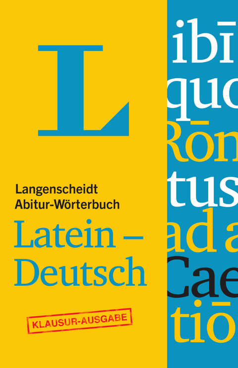 Langenscheidt Abitur-W&ouml;rterbuch Latein-Deutsch - Buch + Online-Anbindung