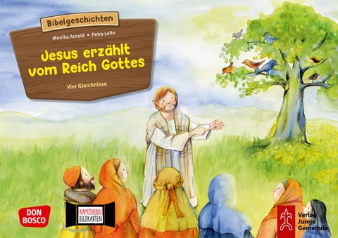 Jesus erzählt vom Reich Gottes, Kamishibai Bildkartenset - Monika Arnold